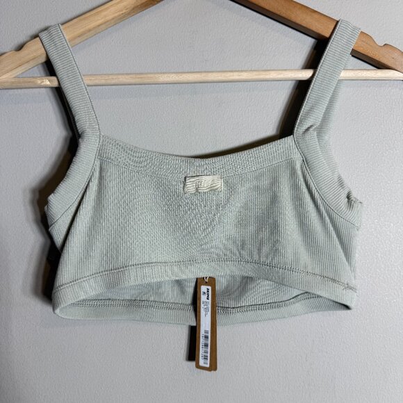 Skims Soft Lounge Scoop Bralette Womens Small Talc Ribbed Comfortable Loungewear - Picture 5 of 7